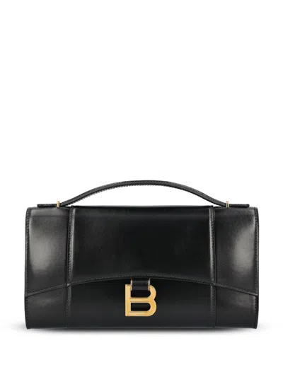 BALENCIAGA HOURGLASS CLUTCH WITH HANDLE