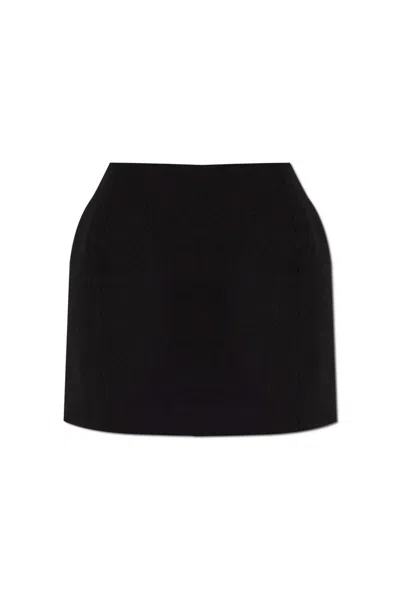 Balenciaga Black Hourglass Mini Skirt In Cream