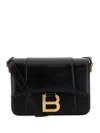 Balenciaga Black Leather Small Hourglass Crossbody Bag