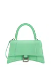 Balenciaga Mint Green Leather Small Hourglass Handbag In Green