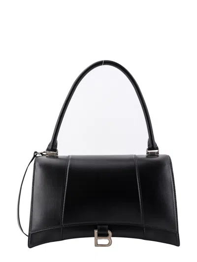 Balenciaga Hourglass Hinge Shoulder Bag In Black