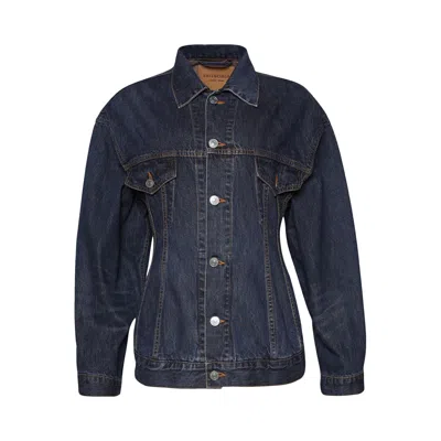 Pre-owned Balenciaga Hourglass Jacket 'dark Indigo/madder' | Blue | Women's Size 34