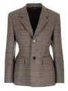 Balenciaga Hourglass Jackets Brown In Brown