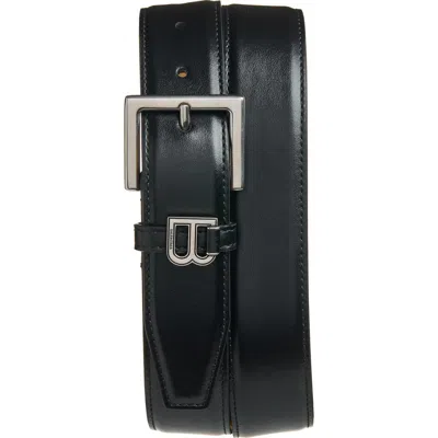 Balenciaga Hourglass Leather Belt In Black