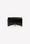 Balenciaga Hourglass Wallet On Chain Smallleathergoods In Black