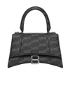 Balenciaga Hourglass Logo Handbag In Black