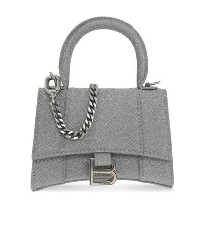 Balenciaga Hourglass Mini Bag In Gray