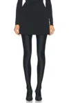 Balenciaga Black Hourglass Mini Skirt In Black