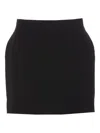 Balenciaga Black Hourglass Mini Skirt In Black