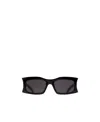 Balenciaga Hourglass Rectangle-shape Sunglasses In Black