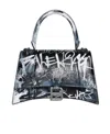 Balenciaga Hourglass S Graffiti-print Tote Bag In Gray
