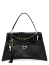 Balenciaga Hourglass Large Soft Top Handle Bag In Black