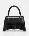 Balenciaga Small Hourglass Top-handle Bag In Black