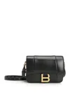 Balenciaga Hourglass Small Flap Bag Handbags Black In Black