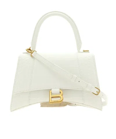 Balenciaga Hourglass Small Handbag In White