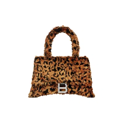 Pre-owned Balenciaga Hourglass Small Handbag With Strap 'beige/brown' In Tan