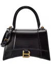 Balenciaga Hourglass Small Leather Top Handle Shoulder Bag