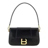 Balenciaga Hourglass Small Shoulder Bag In Black