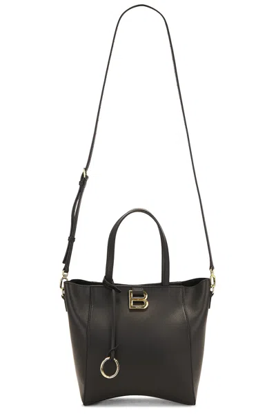 Balenciaga Hourglass Small Soft Tote Bag In Black