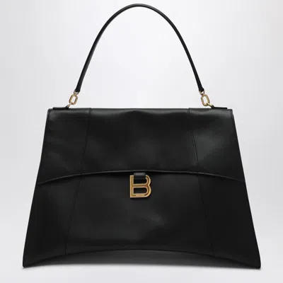 Balenciaga Hourglass Soft Large Bag In Black