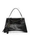 Balenciaga Hourglass Soft Large Bag In Black