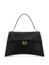 Balenciaga Top Handle Shoulder Bags With Gold-tone Hardware In Black