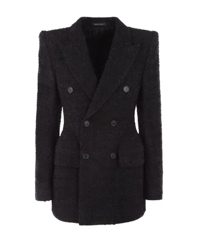 BALENCIAGA BALENCIAGA DOUBLE-BREASTED TWEED JACKET