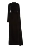 Balenciaga Maxi-sleeve Gown In Black