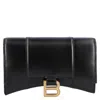Balenciaga Hourglass Wallet On Chain Box In Black