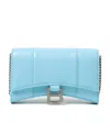 Balenciaga Hourglass Wallet-on-chain In Gray