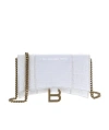 Balenciaga Hourglass Wallet-on-chain In White