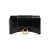 Balenciaga Hourglass Wallet On Chain Smallleathergoods In Black