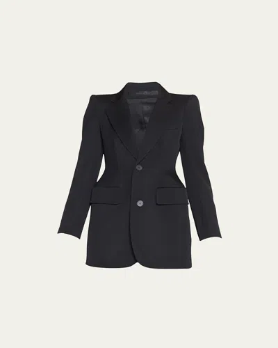 BALENCIAGA HOURGLASS WOOL BLAZER JACKET