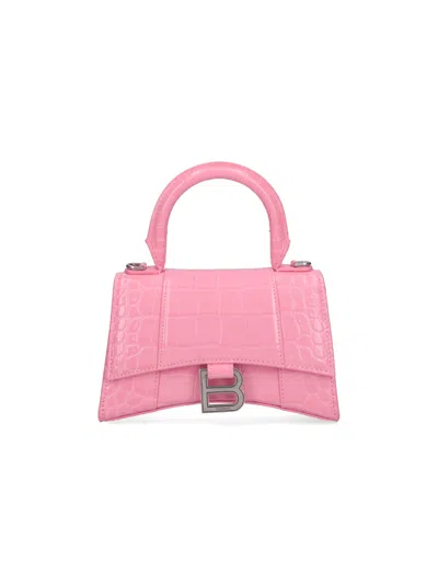 Balenciaga Hourglass Xs Bag In Pink