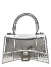 Balenciaga Xs Hourglass Top Handle Bag In Silver