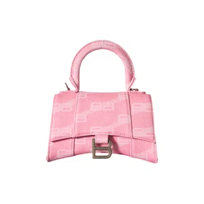 Pre-owned Balenciaga Hourglass Xs Top Handle Bag 'sweet Pink'