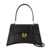 Balenciaga Hourglss Soft Medium Purse In Black