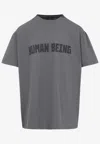 Balenciaga Human Being Distressed T-shirt In Gray
