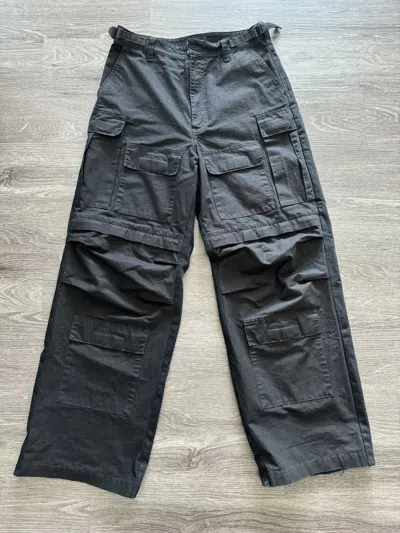 Pre-owned Balenciaga Hybrid Cargo Jeans In Black