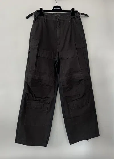 Pre-owned Balenciaga Hybrid Cargo Pants In Black