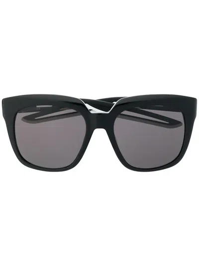 Balenciaga Hybrid D-frame Squared Sunglasses In Black