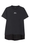 Balenciaga Women Hybrid T-shirt Dress With Sport Icon Logo In Black