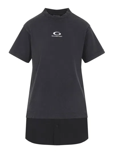 BALENCIAGA HYBRID MINI DRESS