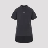 Balenciaga Women Hybrid T-shirt Dress With Sport Icon Logo In Black