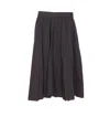 Balenciaga Hybrid Pleated Skirt In Black