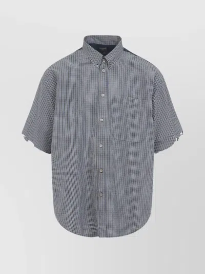 BALENCIAGA HYBRID SHIRT BUTTON-DOWN COLLAR