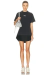 Balenciaga Women Hybrid T-shirt Dress With Sport Icon Logo In Black
