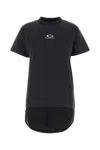 Balenciaga Women Hybrid T-shirt Dress With Sport Icon Logo In Black