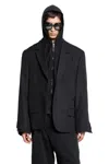 Balenciaga Men Tailored Jacket In Twill And Jersey In Multi