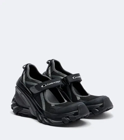 Balenciaga Hydra Touch-strap Mesh Mary Jane Sneakers In Black